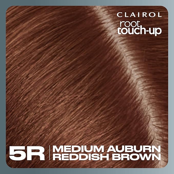 Clairol Root Touch-Up by Nice'n Easy Permanent Hair Dye, 5R Medium Auburn/Reddish Brown Hair Color, Pack of 2