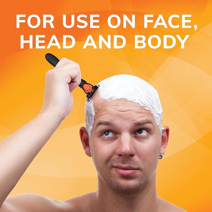 BIC Comfort 3 Refillable Three-Blade Disposable Razor for Men, Sensitive Skin Razor For a Comfortable Shave, 1 Handle and 6 Cartridges, 7 Piece Razor Set (Pack of 2)