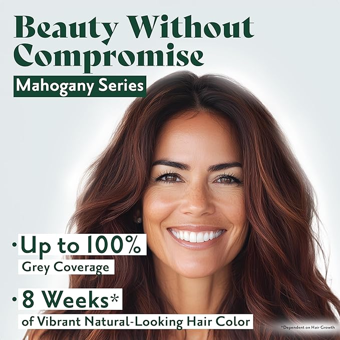 Herbatint Permanent Hair Dye For Women - 4M Mahogany Chestnut - For Up To 100% Gray Coverage of Resistant Gray Hair - Ammonia-Free, Alcohol-Free & Vegan - Salon Influenced Hair Color 5.75 fl oz
