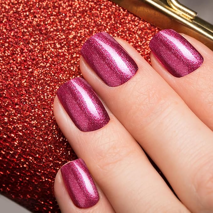 Major Dijit Quick Dry Nail Polish Bright Red Summer Nail Lacquer for Nail Art Regular Nail Polish 0.41 fl oz.