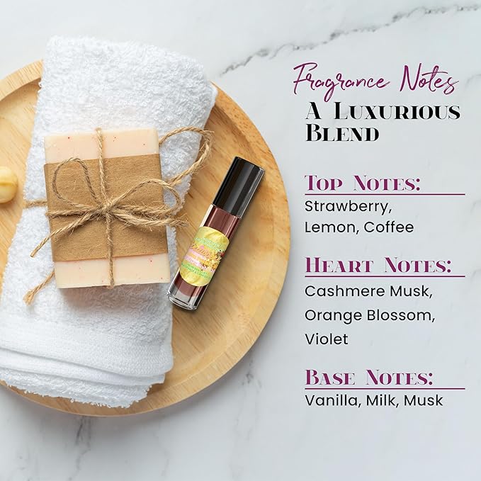 MOBETTER FRAGRANCE OILS Strawberry Lemon Pound Cake Fragrance Body Oil for Unisex