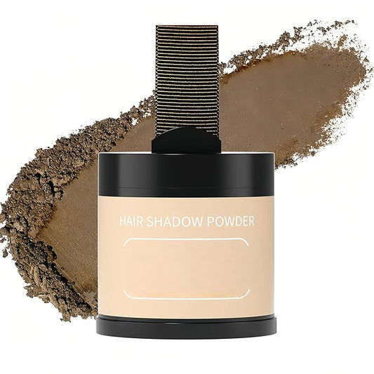 Gowwim Root Touch up Powder, Instantly Gray Hair Cover up Hairline Powder for Women & Men Waterproof and Sweatproof Root Cover Up Long-Lasting for Thinning & Loss Hair (Light Brown, 10g)