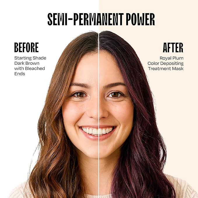 Overtone Semi Permanent Hair Color Conditioner, Cherry Chestnut, 8 oz, Nourishing, Damage-Free, Color Depositing Mask for All Hair Types with Shea Butter & Coconut Oil, Vegan & Cruelty-Free