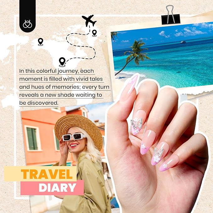 Beetles Winter Gel Polish Kit - 36 Colors Nail Kit Pink Purple Cat Eye Polish Set With 4pcs Base and Glossy Matte Glitter Top Coat Travel Diary Soak off Uv Gel Manicure Gift for Women