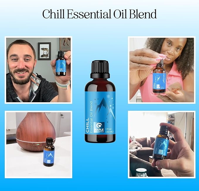 Mint Essential Oil Blend - Refreshing Mint Oil Diffuser with Cooling Peppermint Spearmint Bergamot and Eucalyptus Oils - Pure Aromatherapy Oils