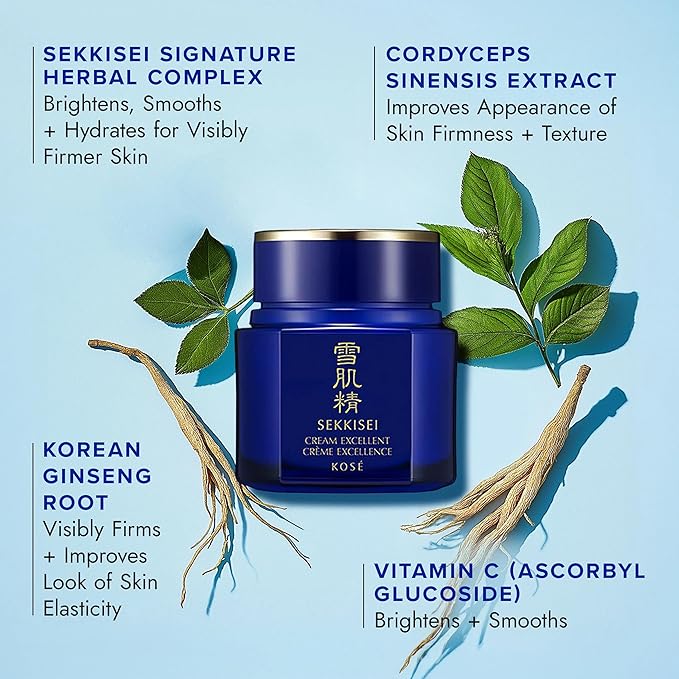 SEKKISEI Cream Excellent, Facial Moisturizer, 1.7 Ounce