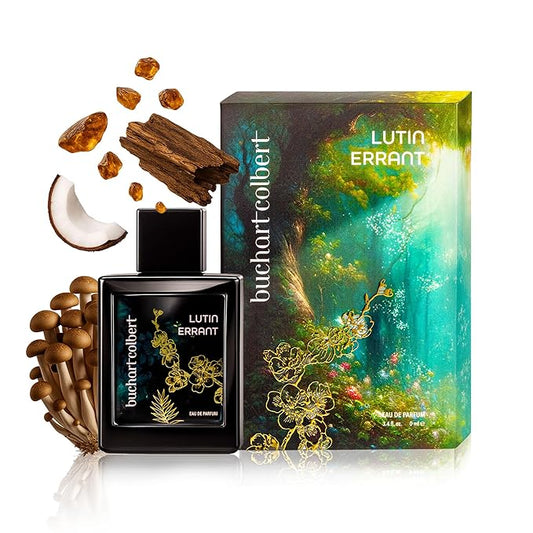 Lutin Errant Fragrance 50mL – Niche Eau de Parfum – Dry Woods, Coconut & Amber Perfume for Men & Women with White Musk & an Earthy Mushroom Heart
