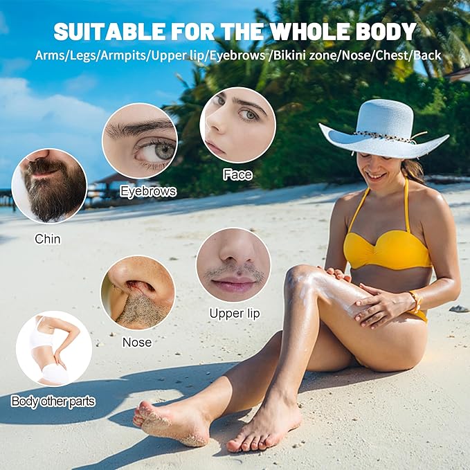 Double Professional Electric Wax Warmer with Dual Pots for Hair Removal, Paraffin Facial, Skin, and Body Spa - Adjustable Temperature, Includes 100 Wax Sticks