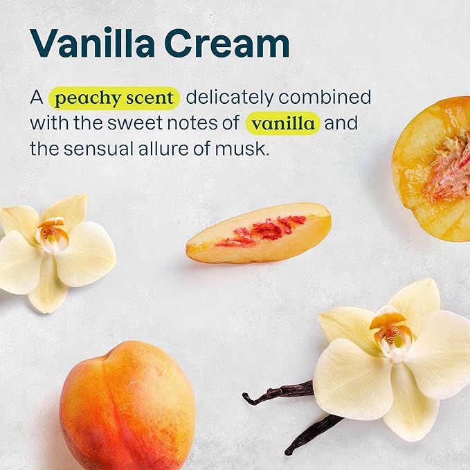 ATTITUDE Deodorant for Sensitive Skin, Aluminum Free & Baking Soda Free, Gentle & Vegan, Long-Lasting Odor Protection, Vanilla Cream Scent, 2.64 Oz