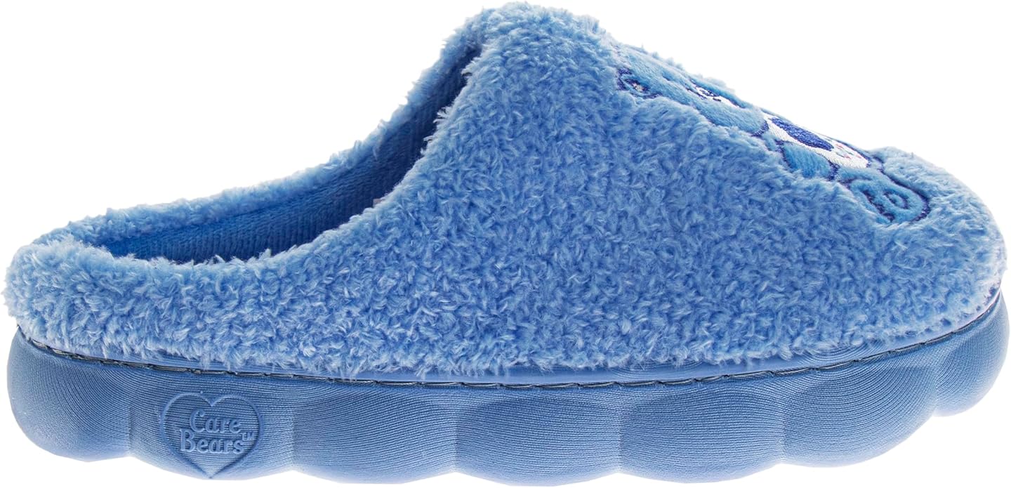 Josmo Care Bear Slippers for Girls Womens Cozy Plush Indoor Shoes Fun Fuzzy Bear House Slippers for Little Kids/Big Kids/Adults