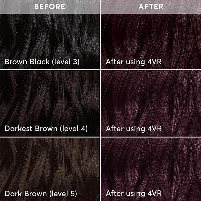 Madison Reed Radiant Hair Color Kit | 4VR Darkest Cool Sangria (Volterra Amethyst) for 100% Gray Hair Coverage | Salon Quality Permanent Hair Dye | PPD-Free & Ammonia-Free | (Packaging Varies) 2 Pack