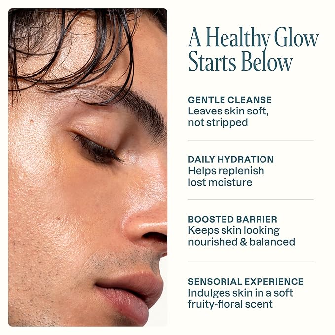 Cliganic Hydrating Gel Cleanser with Triple Botanical Complex® – Gentle Face Wash with Jojoba, Rosehip & Argan Oils – Removes Makeup & Impurities – Aloe Vera & Glycerin for Balanced, Glowing Skin 8oz