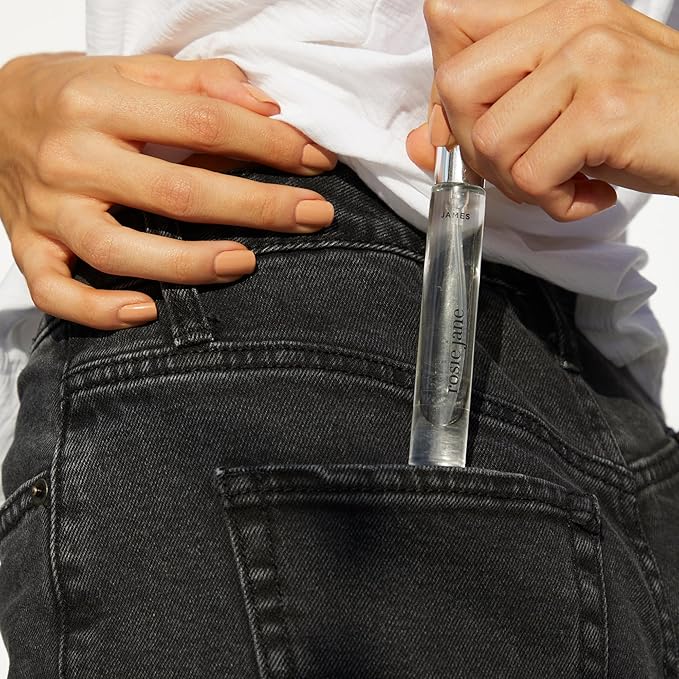 By Rosie Jane Travel Perfume Spray (James) - Clean Perfume for Women - Non-Toxic Body Mist with Notes of Fig, Amber Woods & Gardenia Petals - Paraben, Sulfate & Phthalate Free (10ml)