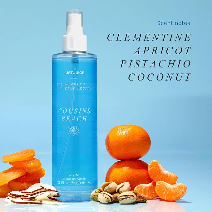 Just Juice - The Summer I Turned Pretty Cousins Beach Body Mist - Beachy, Creamy Coconut and Vanilla Body Spray for Women and Men - 10.14 oz