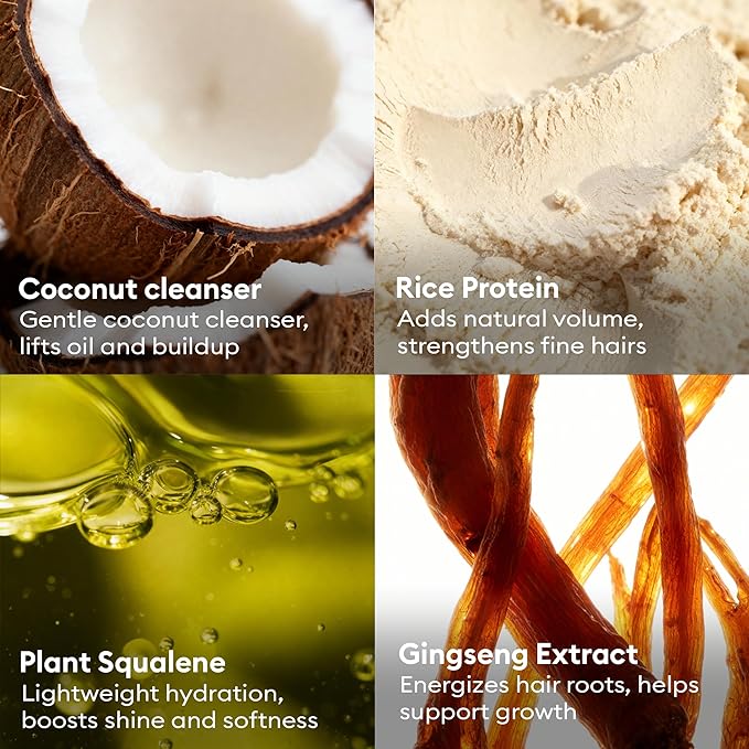 Vove Shampoo Bar Set with Sudsing Bag, Vanilla Cedar, 2 Bars & Storage Bag, Strengthening Solid Shampoo with Rice Protein, Ginseng & Squalane, Essential Oil Blend, FSC Packaging