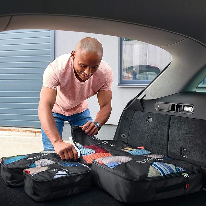 Travel Packing Cubes 5 pcs Luggage Organizer Set for Bag & Suitcase