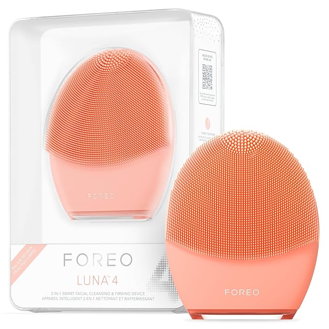 FOREO LUNA 4 Face Cleansing Brush - Anti Aging - Enhances Absorption of Facial Skin Care Products - Simple Skin Care Tools - Balanced Skin