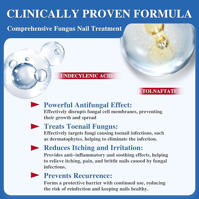 Toenail Fungus Treatment Extra Strength - Effective Antifungal Nail Repair Solution with Tea Tree Oil for Toenail & Nail Fungus, Fast Acting Treatment for Damaged Nails & Ingrown Toenail - 30ml/1fl oz