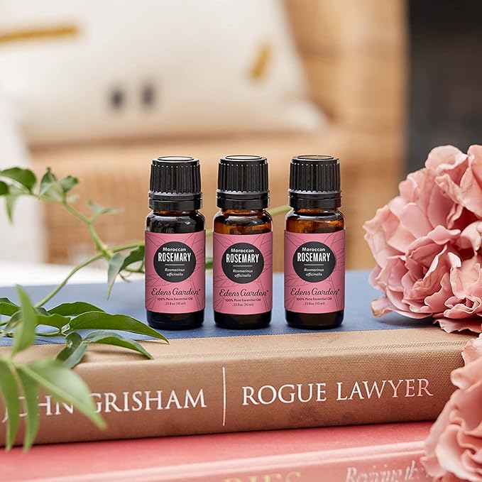 Edens Garden Rosemary- Moroccan Essential Oil- 100% Pure Premium Grade, Undiluted, Natural, Therapeutic, Aromatherapy, The Best for Skin, Laundry, Humidifiers 10 ml (.33 fl oz)