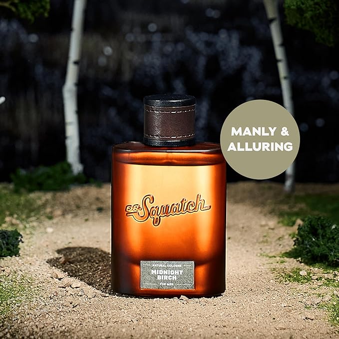 Dr. Squatch Natural Cologne for Men - Scent-Lock Technology and Sustainably-Sourced Ingredients - Midnight Birch Cologne (1.7 fl oz)