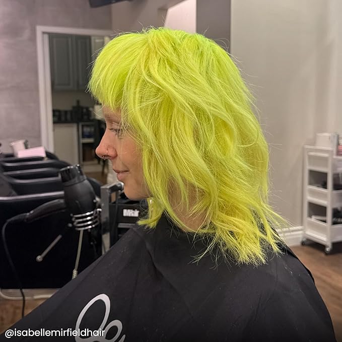 Arctic Fox Semi-Permanent Hair Dye, Neon Moon UV Reactive, Vegan & Cruelty-Free, Vibrant Neon Yellow, Ammonia-Free, Conditioning Formula, For All Hair Types, 4 Fl Oz (Pack of 2)