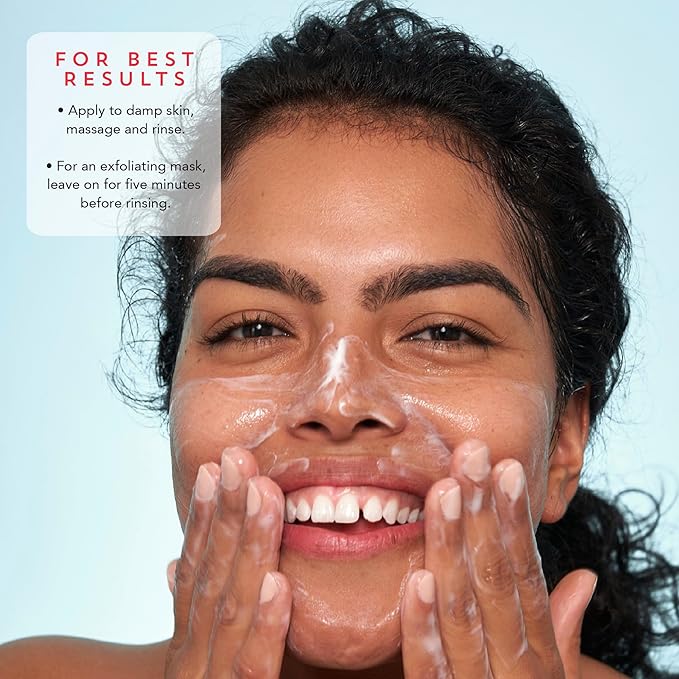 Indie Lee Brightening Facial Cleanser - Daily Hydrating Cleanser, Makeup Remover & Exfoliating Face Mask to Brighten, Firm & Protect Dry Skin - Clean, Gentle Face Wash (4.2oz)