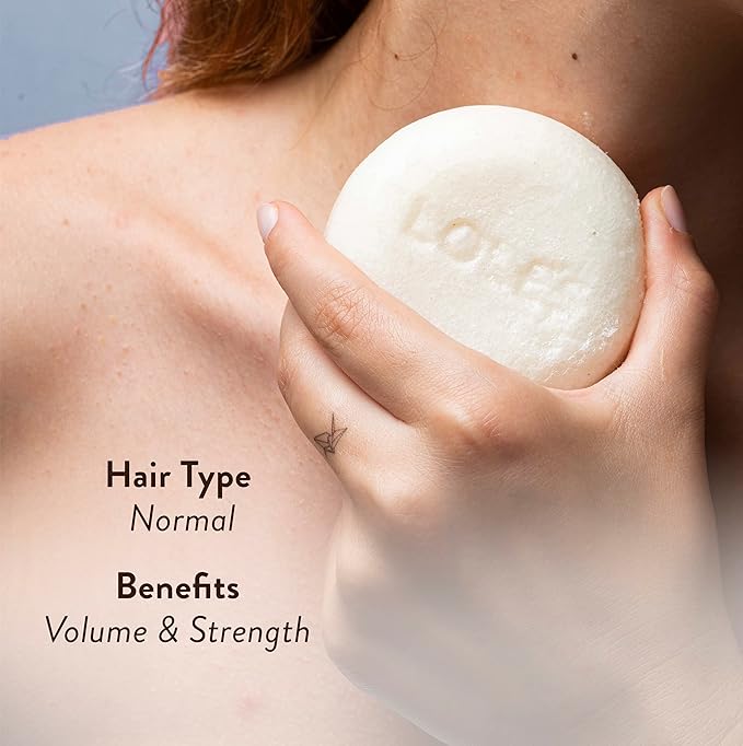 LOLE'S Shampoo Bar and Conditioner, 2in1 with Coconut Oil for Normal Hair, Volume & Strength, 99% Natural Origin, Sustainably Sourced, 3.5Oz