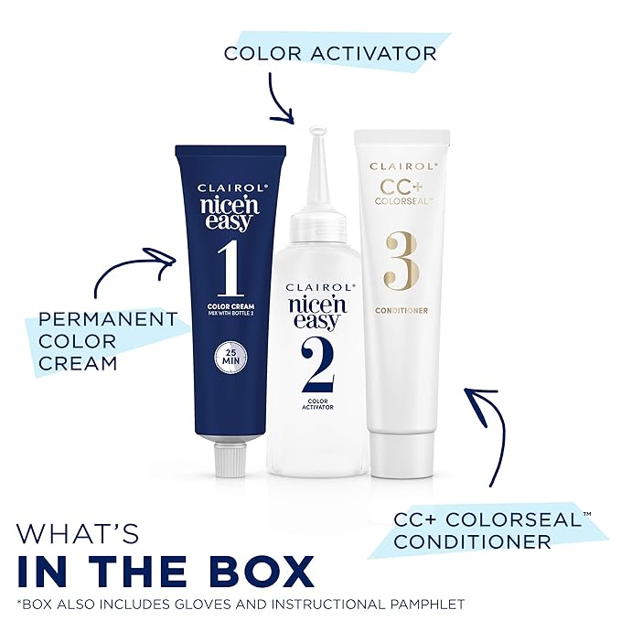 Clairol Nice'n Easy Permanent Hair Dye, 8R Medium Reddish Blonde Hair Color, Pack of 2