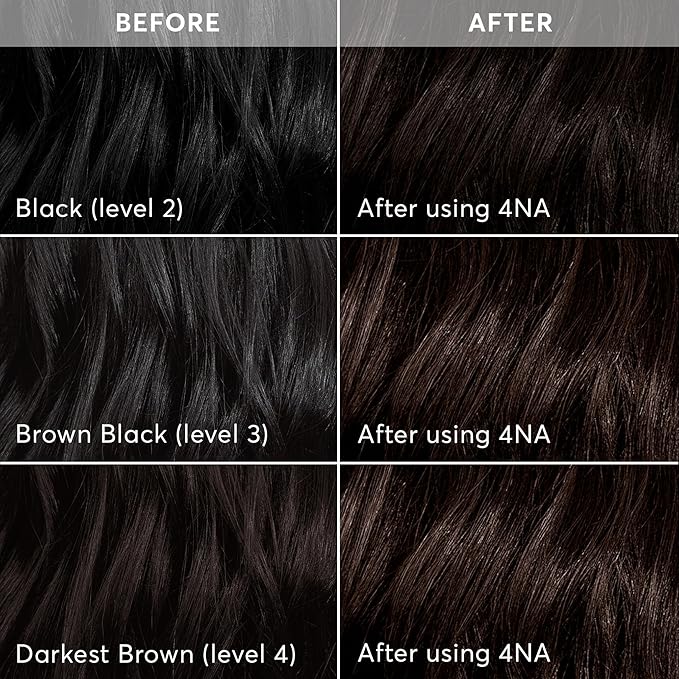 Madison Reed Radiant Hair Color Kit | 4NA Darkest Ash Brown with Cool Smoky Undertones (Messina Brown) for 100% Gray Hair Coverage | Dimensional Permanent Hair Dye | PPD-Free & Ammonia-Free | 2 Pack