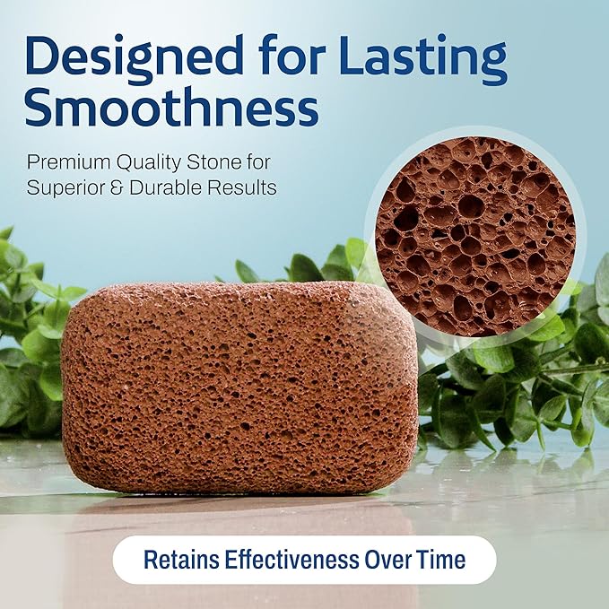 HartFelt Pedicure Exfoliation Beauty Box with 6 Exfoliating Foot Scrubber Bath Sponges & 2 Magic Pumice Stone for Feet Callus Remover | Gentle Sponge Pad & Foot Scrubbing Stone for Deep Cleansing