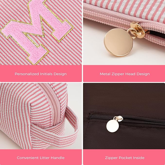 Mothers Day Gifts for Mom,Mum Gifts from Daughter,Birthday Gifts for Wife Sister Her,Mother in Law Gift,Mama Gifts Idea,Makeup Bag Set Cosmetic Bag - Peach,M