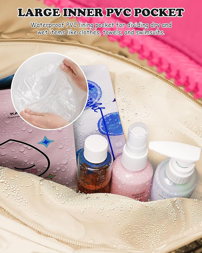 Teen Birthday Gifts-Dance Bag, Kid Weekender Bags，10 Year Old Girl Birthday Gifts-Girl Overnight Bag with Wet Pocket，Lightweight Travel Tote Personalized Cheer Bags with Makeup Pouch