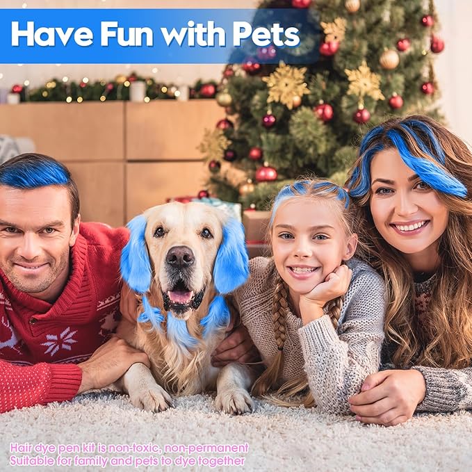 Blue Hair Color Wax - Temporary & Washable Hair Styling Mud Gel for Men, Women, Kids,For Halloween, Cosplay, Party, Crazy Hair Day & Children's Day