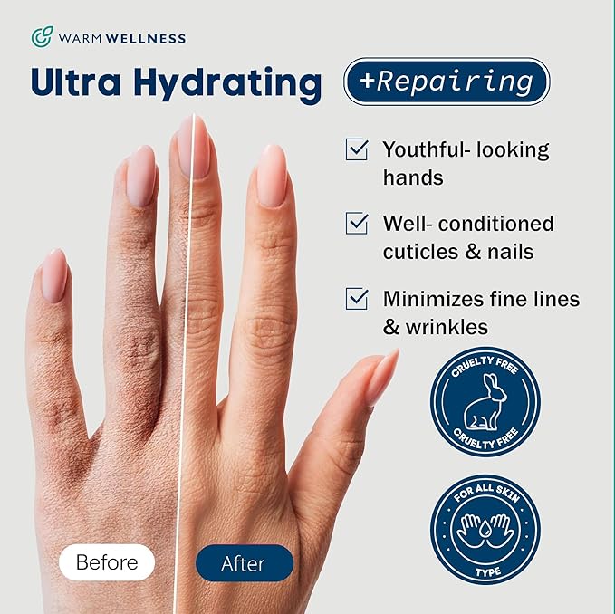 Hand Mask Gloves for Dry Hands - Moisturizing Hand Treatment for Rough Skin Relief - Softening Hydration Spa Gloves for Smooth Touch - Easy Self-Care Moisture Therapy for Daily Care Routine