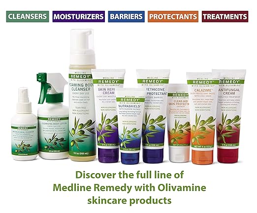 Medline Remedy Unscented Olivamine Skin Repair Cream and Body Lotion, 32 Fluid Ounce