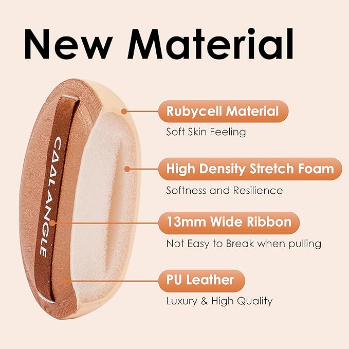 4Pack Brown Makeup Sponge For Foundation Concealer And Powder, Latex Free Blender Sponge For Natural And Easy Makeup Soft Long-lasting, Pack for 2X-Large and 2 Medium