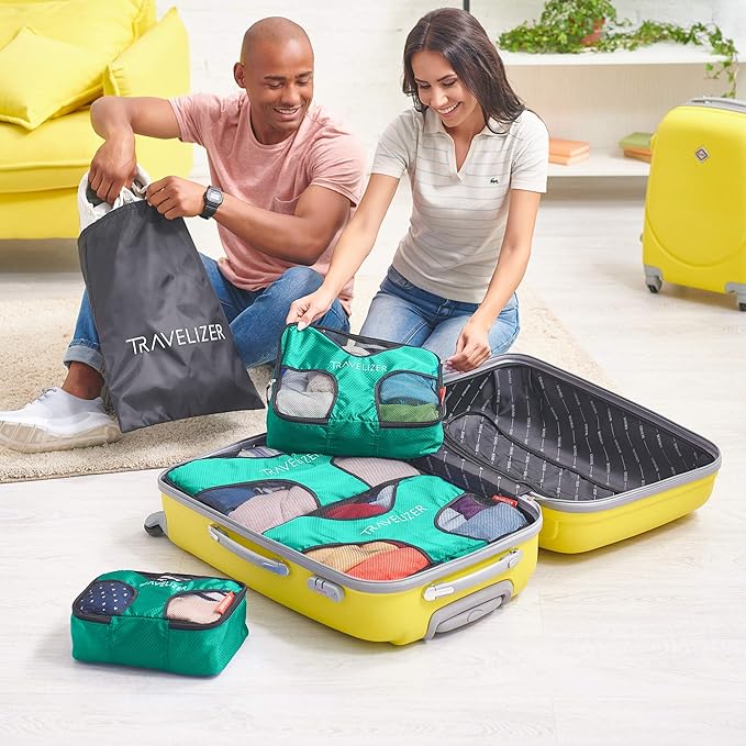 Travel Packing Cubes 5 pcs Luggage Organizer Set for Bag & Suitcase