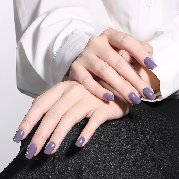 MAYCHAO 15ML Purple Gel Nail Polish 1Pc Lavender Purple Gel Polish Soak Off UV LED Nail Polish Nail Art Starter Manicure Salon DIY at Home, 0.5 OZ