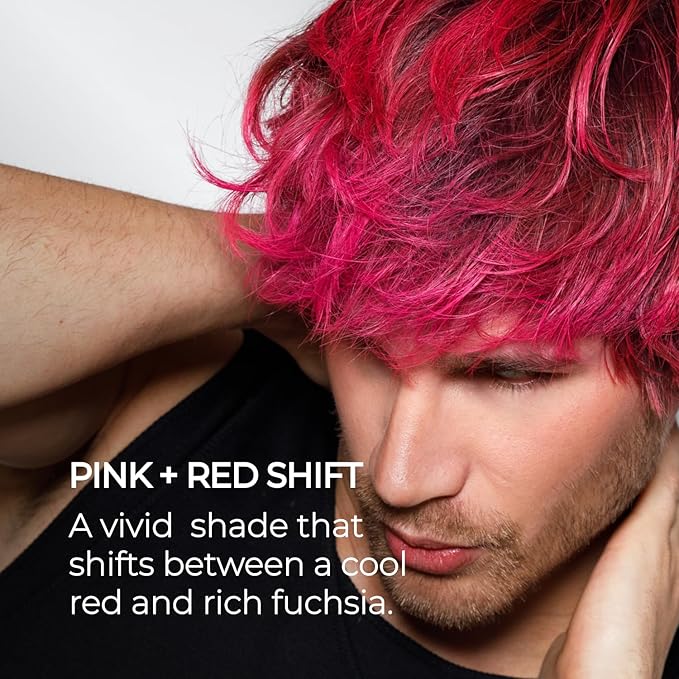 XMONDO Color Pink + Red Shade Shift Color Depositing Mask Infused with Bond Boosters & Hyaluronic Acid to Nourish, Revitalize & Repair, Vegan Formula, 8 Fl Oz 1-Pack