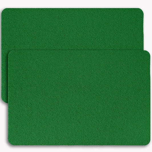 Non-Slip Bathtub Mat, 2 Pack Anti Slip Shower Mat, Fast Drying Bathtub Mats, Foot Scrubber Mat, Anti Slip Mat for Tub, Floor, Bathroom, Kitchen, Home, Hotel (Dark Green 24"×16"+24"×16")