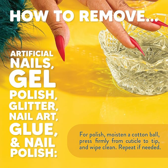 Onyx Professional 100% Pure Acetone Nail Polish Remover Kit with 7 inch Nail File, 16 fl oz - Made in USA, Maximum-Strength Gel Polish Remover, Artificial & Glitter Nail Polish