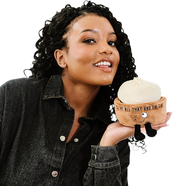 Punchkins Dim Sum Plushie - You're All That and Dim Sum Punny Food Plush, Gift for Food Lovers, Plush Toy for Gifting