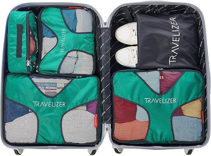 Travel Packing Cubes 5 pcs Luggage Organizer Set for Bag & Suitcase