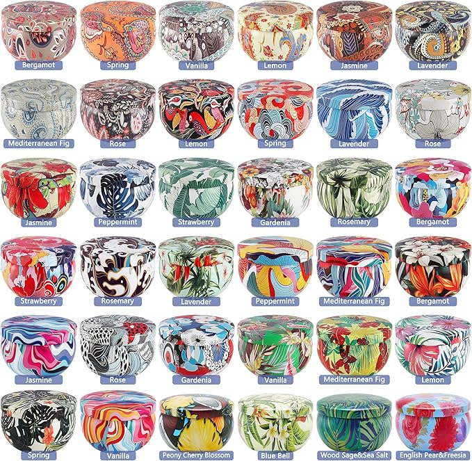 36 Pack Scented Candles Set for Home, Relaxing Stress Relief, Aromatherapy - Natural Soy Wax and Fragrance - Gifts for Women, Mom, Best Friend, Wife, Birthday