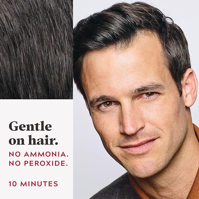 Just For Men Easy Comb-In Color Mens Hair Dye, Easy No Mix Application with Comb Applicator - Darkest Brown, A-50, Pack of 1