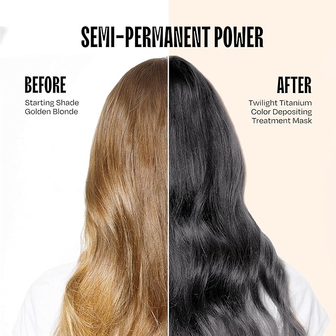 Overtone Semi Permanent Hair Color Conditioner, Extreme Silver is Twilight Titanium, 8 oz, Nourishing Damage-Free, Color Depositing Mask for All Hair with Shea Butter & Coconut Oil, Cruelty-Free