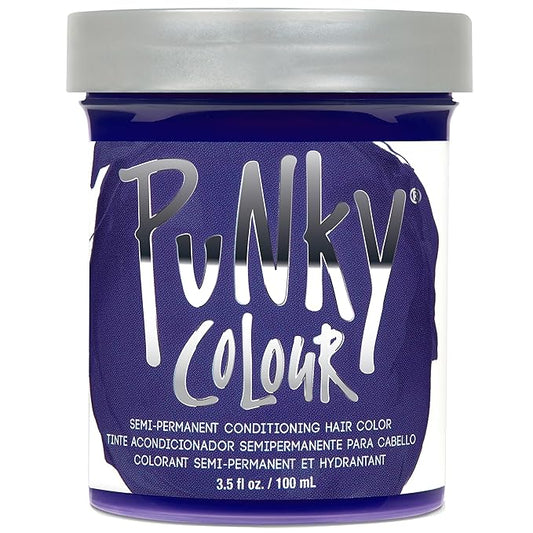 Punky Violet Semi Permanent Hair Color - Vegan, Cruelty-Free Conditioning Hair Dye, Lasts Up to 35 Washes, 3.5 fl oz