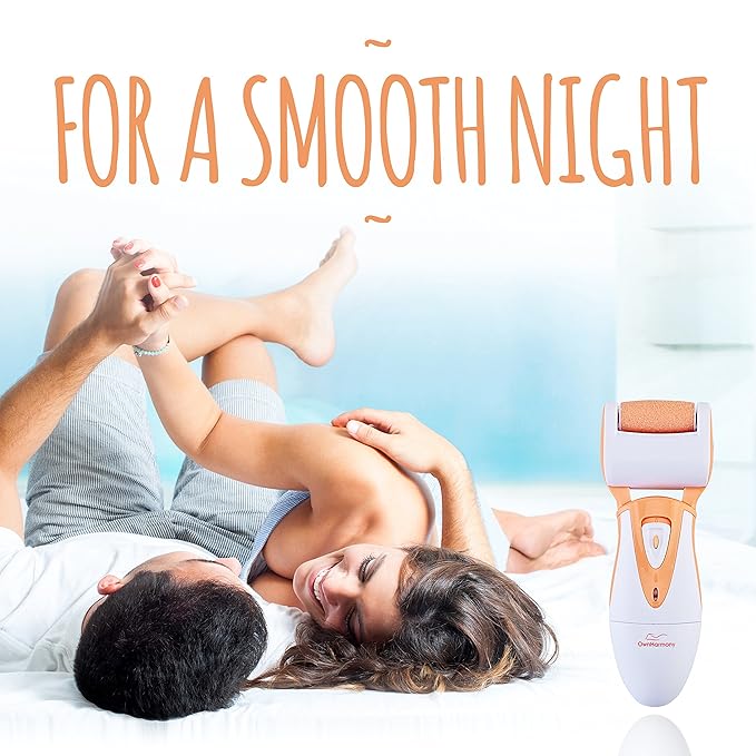 Rechargeable Callus Remover for Feet: Professional Electric Feet Sander for Women by Own Harmony - Electronic Foot File CR900 with 3 Rollers, Foot Grinder Pedi Care for Cracked Heels & Dry, Hard Skin