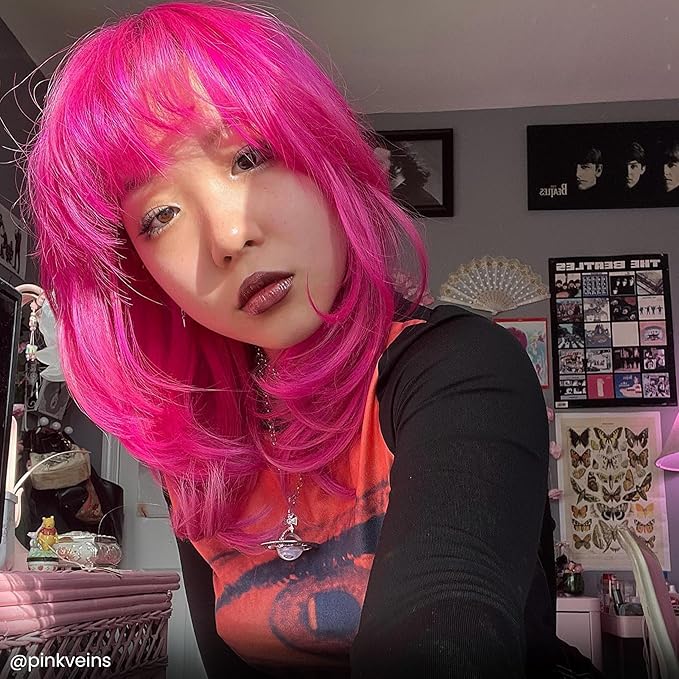 Arctic Fox Semi-Permanent Hair Dye, Vegan & Cruelty-Free, Vibrant Hot Pink Color, Ammonia-Free, Peroxide-Free, Conditioning Formula, for All Hair Types, Virgin Pink, 4 fl oz (Pack of 2)