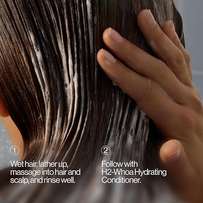 Eva NYC H2-Whoa Hydrating Shampoo, Inflused with Hyaluronic Acid and Voilet Rice Water, 8.8 fl oz